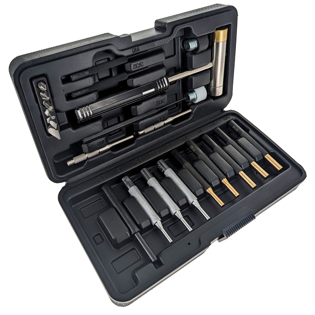 Deliberate Force Gunsmithing Punch Set - Black Case