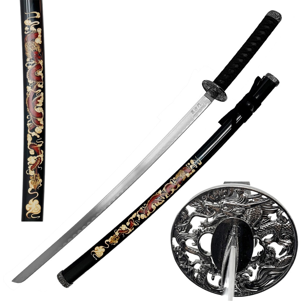 Dragon’s Oath Display Samurai Sword - Black Dragon