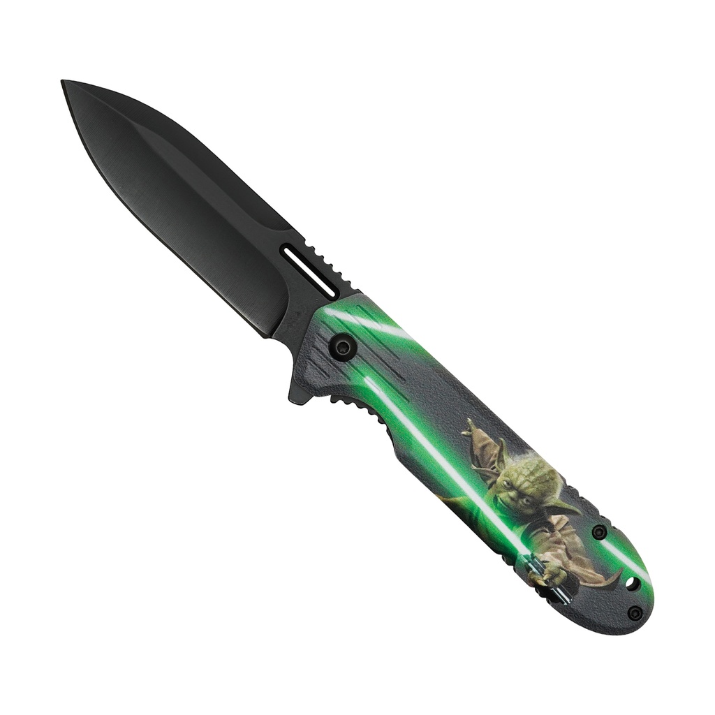 Jedi Master Tribute Assisted Opening Knife - Yoda Green