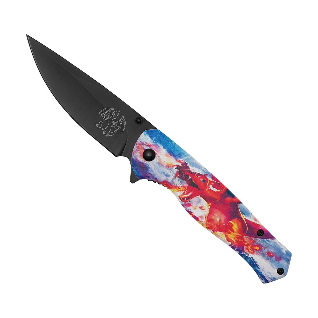 Inferno Wing Collector Assisted Opening Knife - Charizard Red