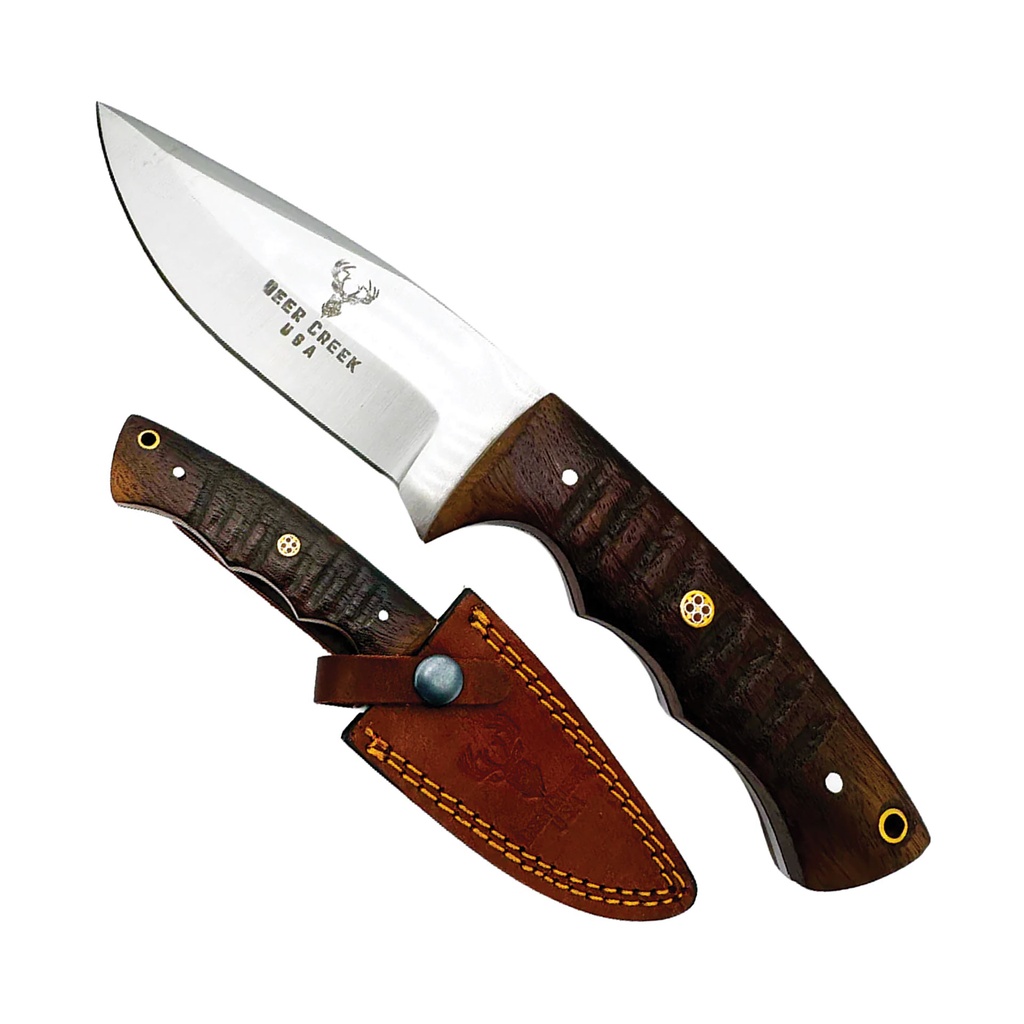 Heritage Ridge Field-Pro Hunting Knife - Brown Pakkawood