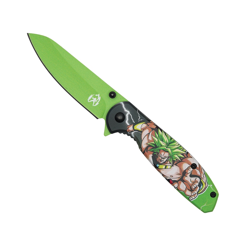 Legendary Surge Anime Assisted Opening Knife - Green Steel