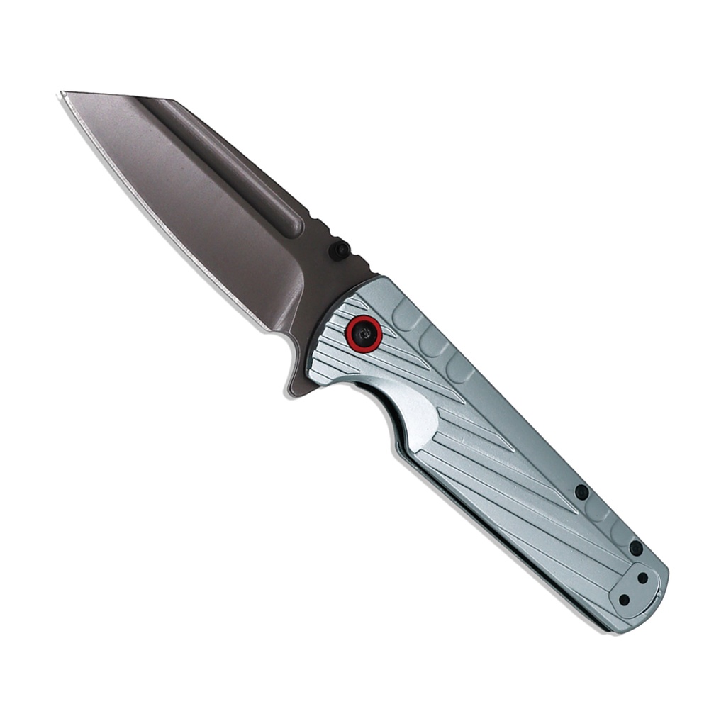 Redline Deployment Spring Assisted Knife - Silver Aluminum