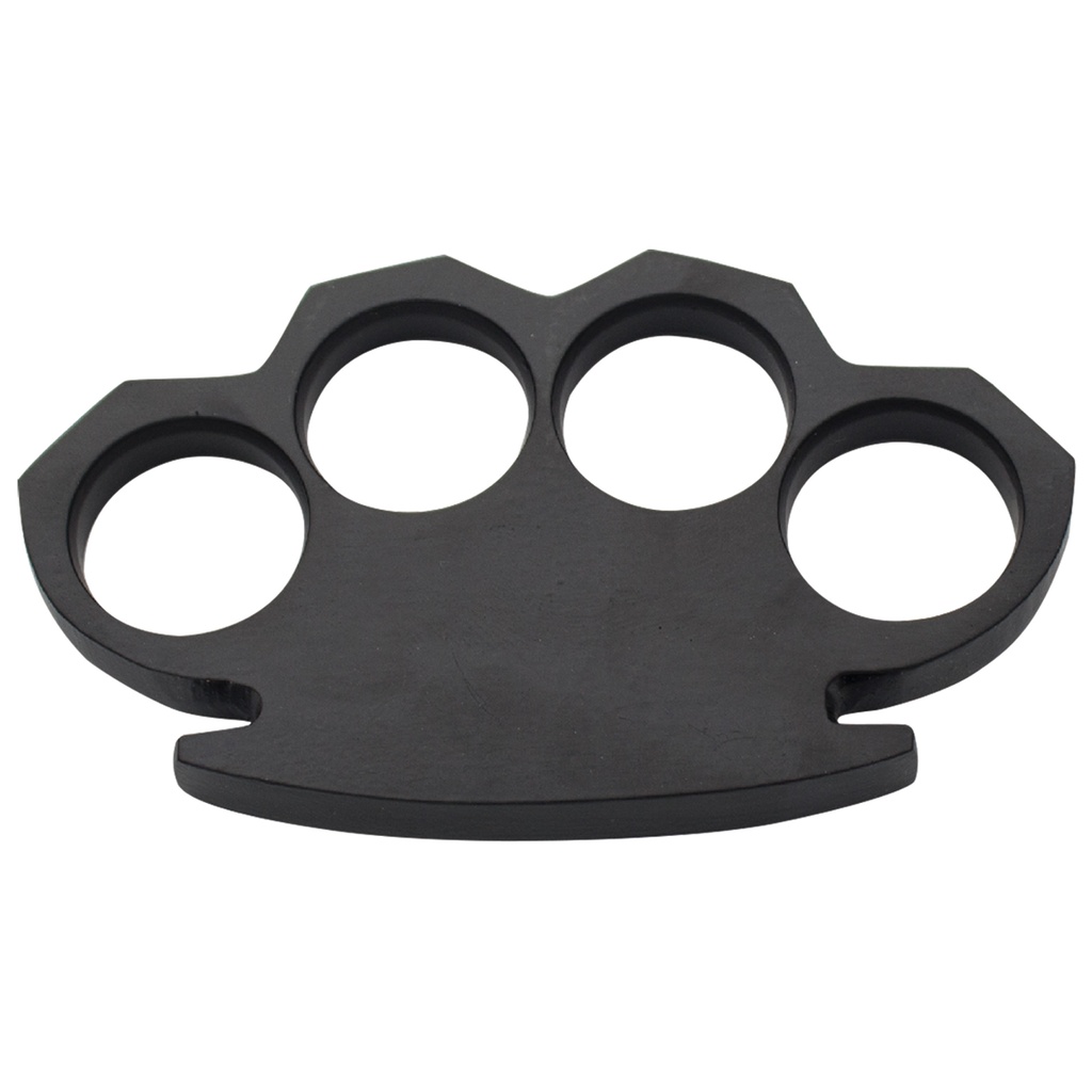 Clockwork Grip Steampunk Brass Knuckles - Black Steel