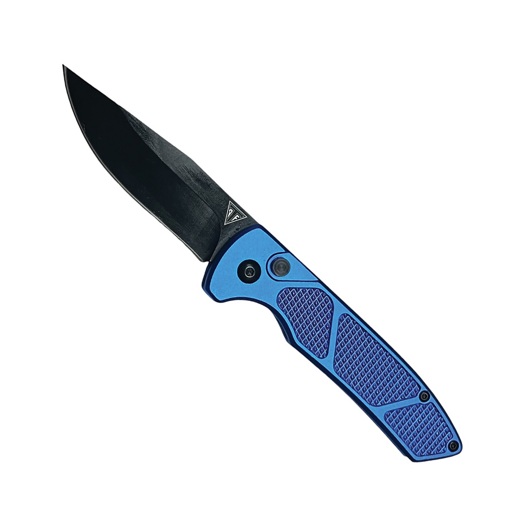 Azure Vector Fast-Deploy Automatic Knife - Blue Clip Point