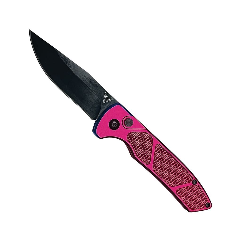 Urban Pulse Quick-Deploy Automatic Knife - Pink Aluminum