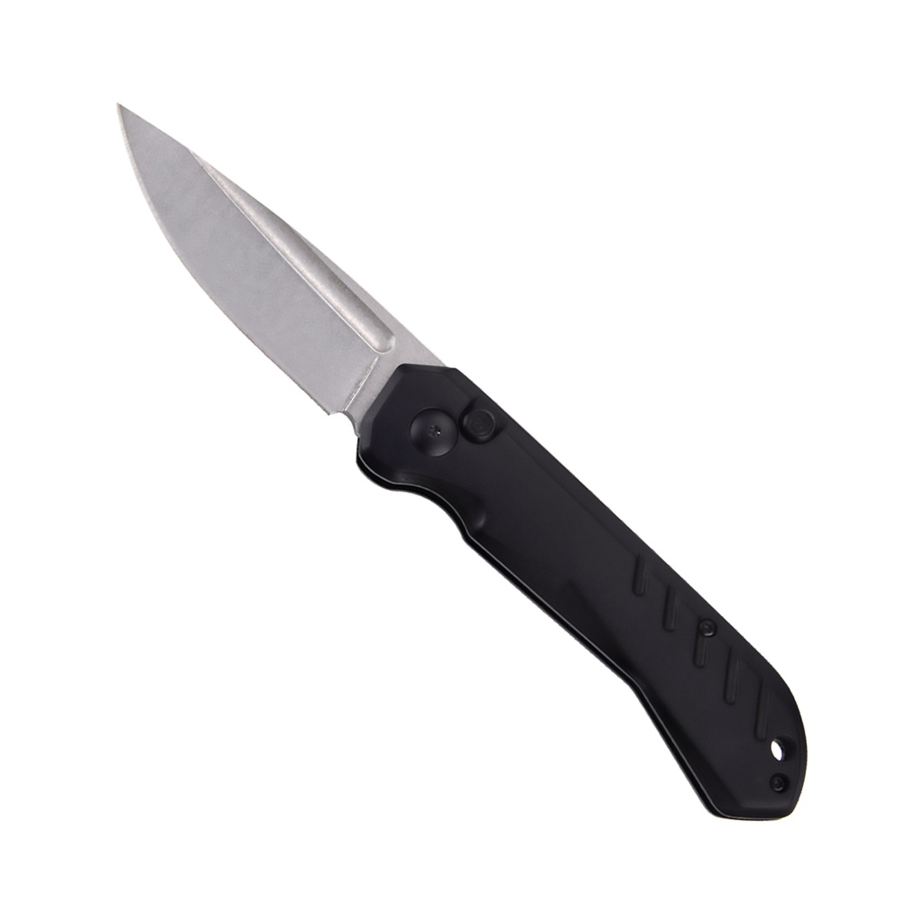 Stealth CNC Featherweight Automatic Knife - Black Aluminum