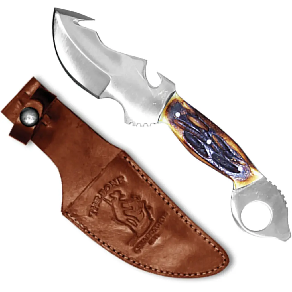 Camp Guide Trailcraft Gut Hook Skinner Knife - Polished Bone