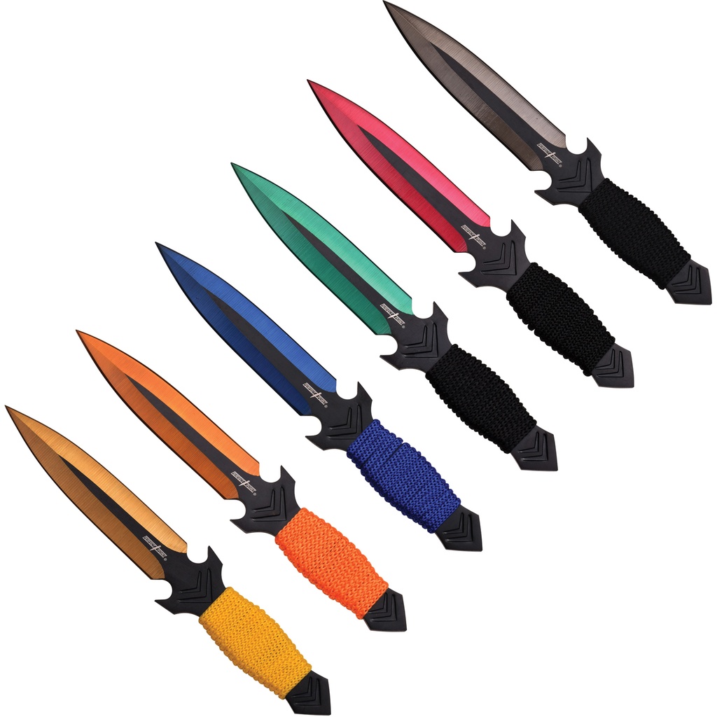Spectrum Flight Balanced Throwing Knife Set - Black Blades