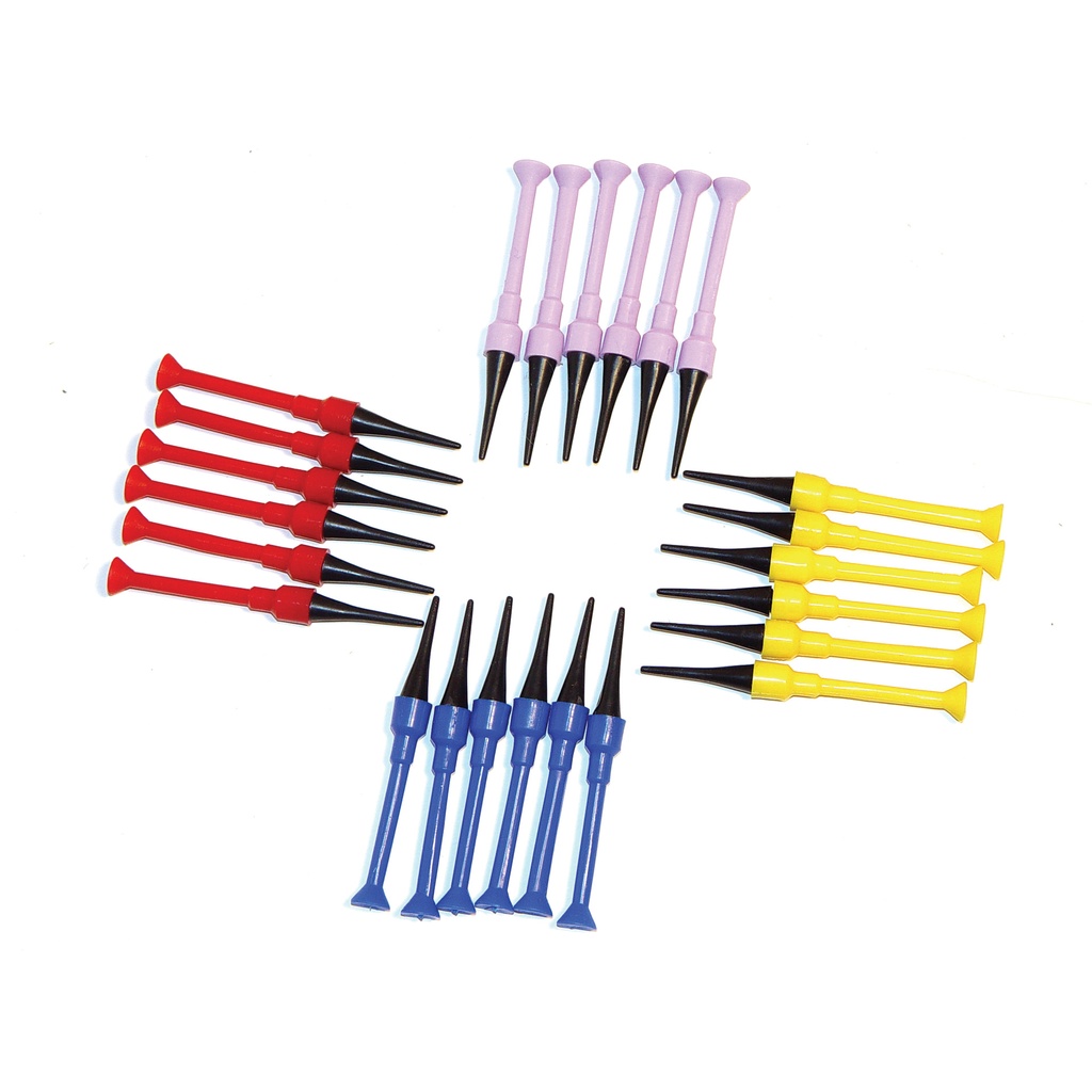 Colorburst Family-Safe Practice Blowgun Darts - Multicolor Plastic