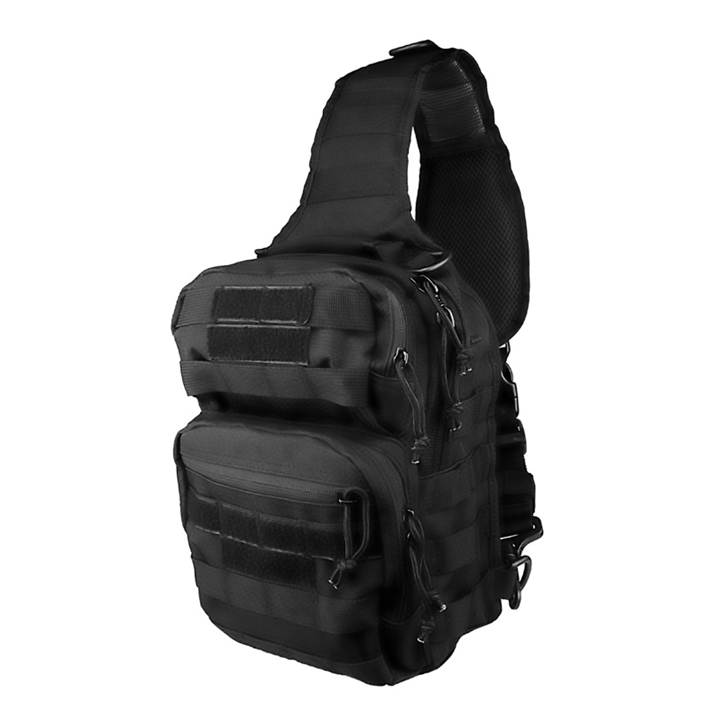 Stealth Grid Ambi-Access Tactical Sling Bag - Midnight Black