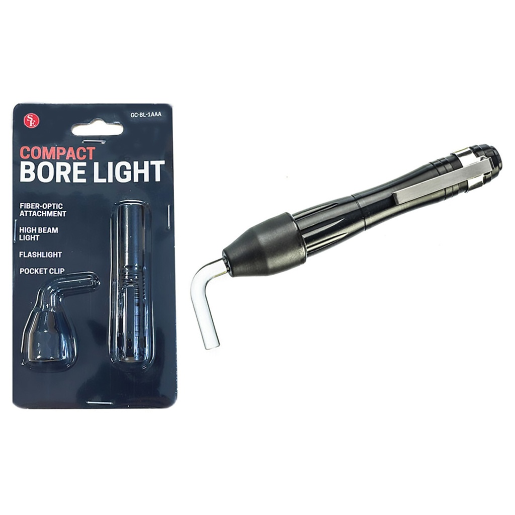 Pinpoint Fiber-Optic Bore Light - Midnight Black