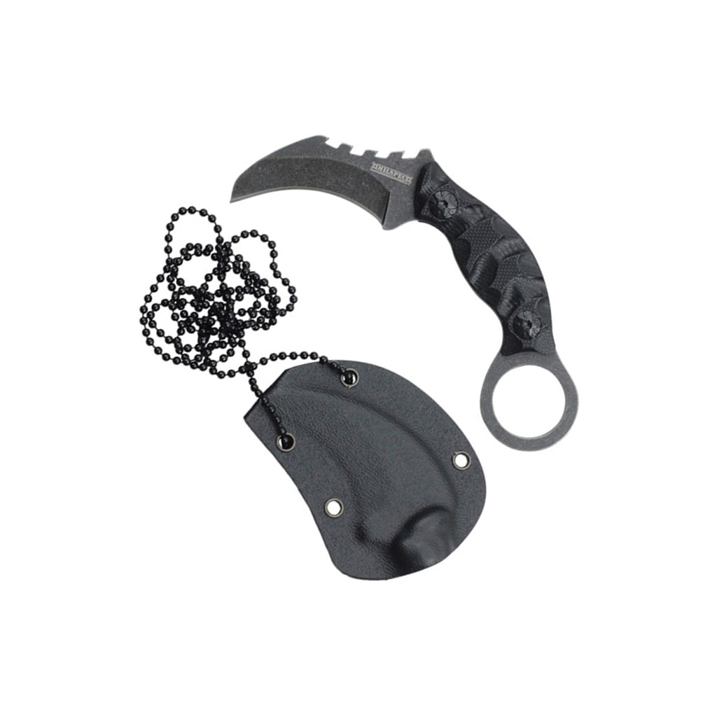 Stone Talon Compact Karambit Neck Knife - G10 Black