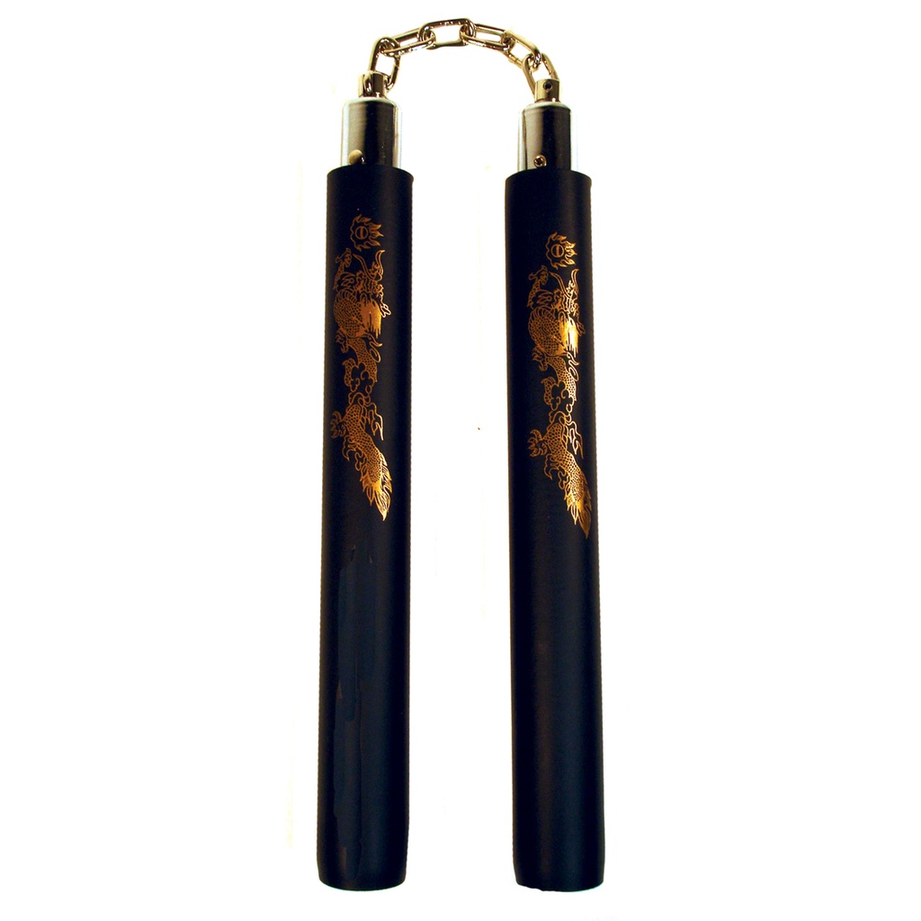Dragon Spirit Smooth-Flow Training Nunchucks - Black Foam