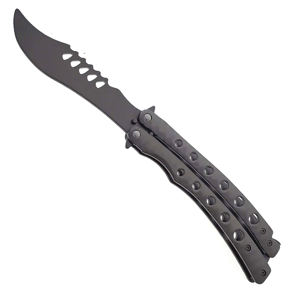CurvaFlow Recurve Practice Balisong Trainer - Chrome