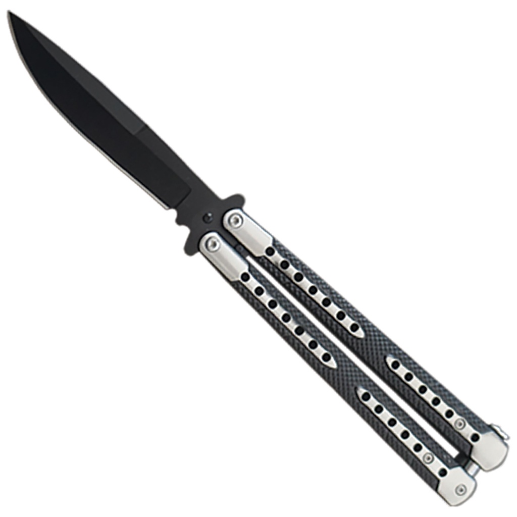 Shadow Split Two-Tone Performance Butterfly Knife - Black Titanium