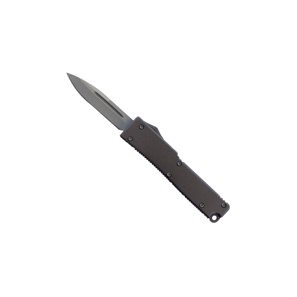 Stealth Switch Double-Action OTF Knife - Gray Aluminum