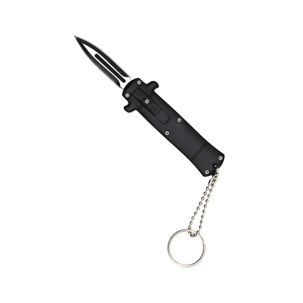 Stealth Keychain California Legal OTF Knife - Black Aluminum