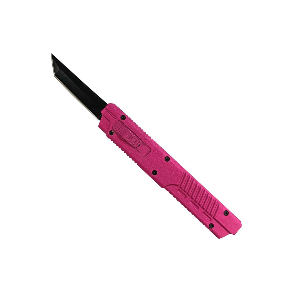 Neon Phantom Dual-Action OTF Knife - Pink Aluminum
