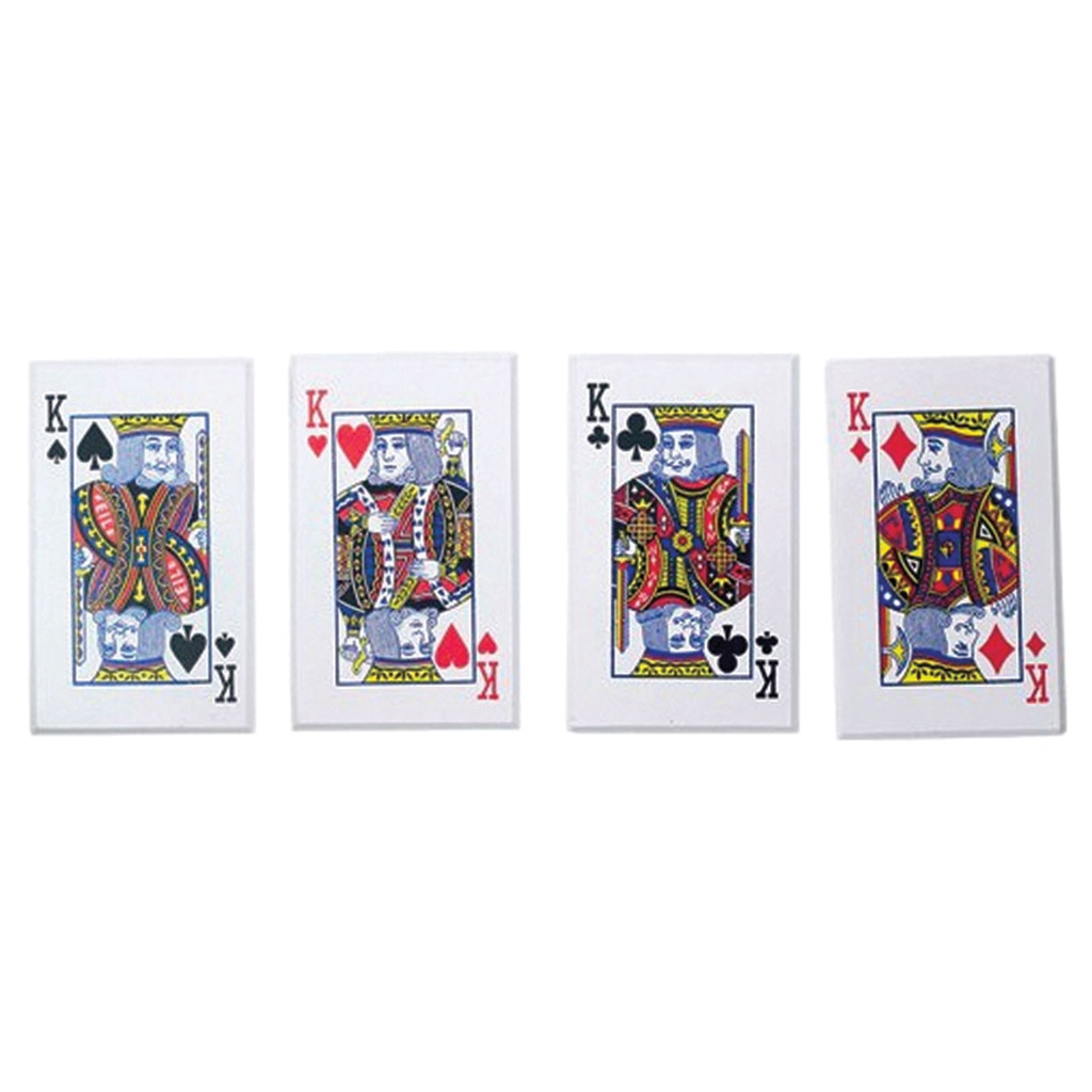 Royal Flush 4 Kings Precision Throwing Cards - Stainless Steel