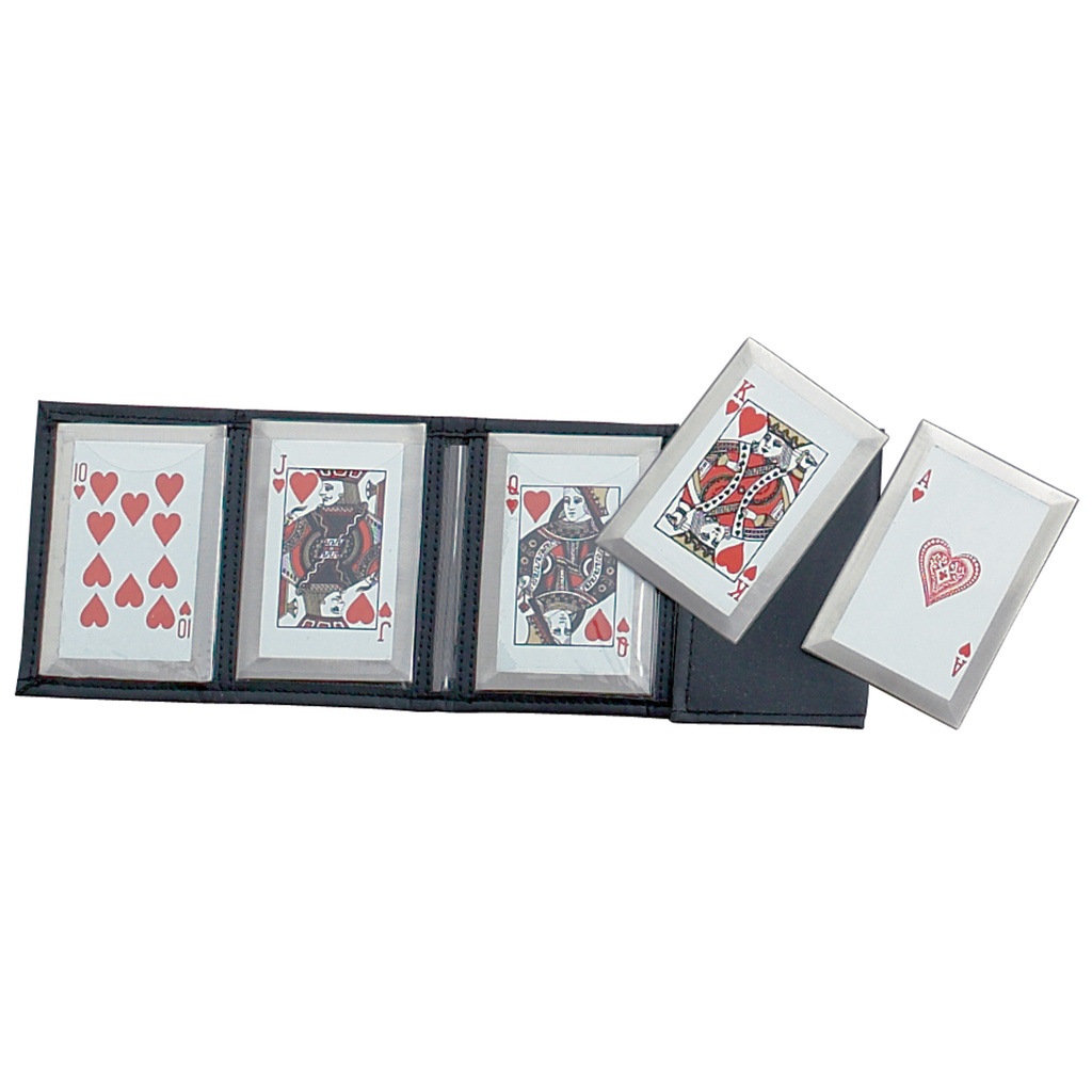 Royal Flush Edge-Balanced Throwing Cards - Red/Black Steel