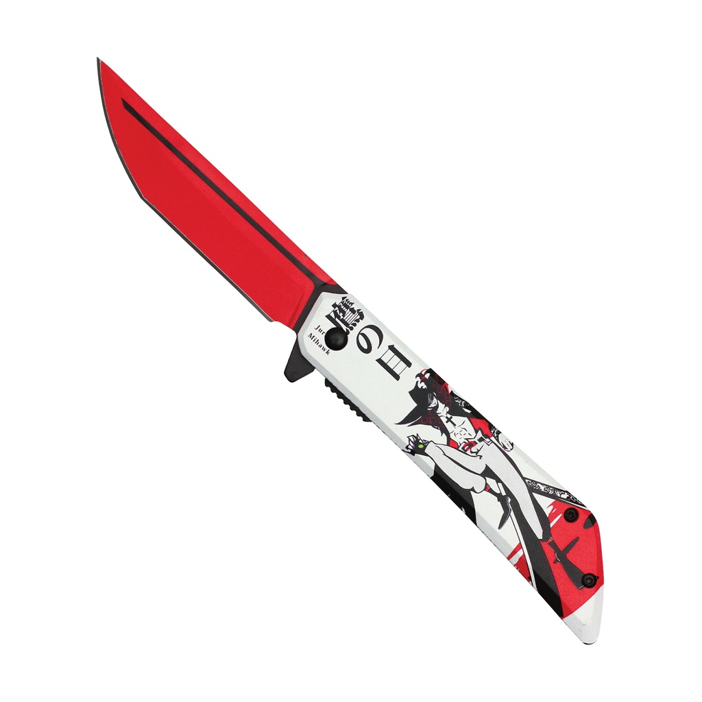 Hawk-Eye Tribute Rapid-Deploy Assisted Opening Knife - Red Steel