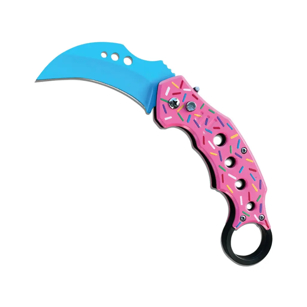 Cupcake Strike Automatic Karambit Knife - Pink Sprinkles