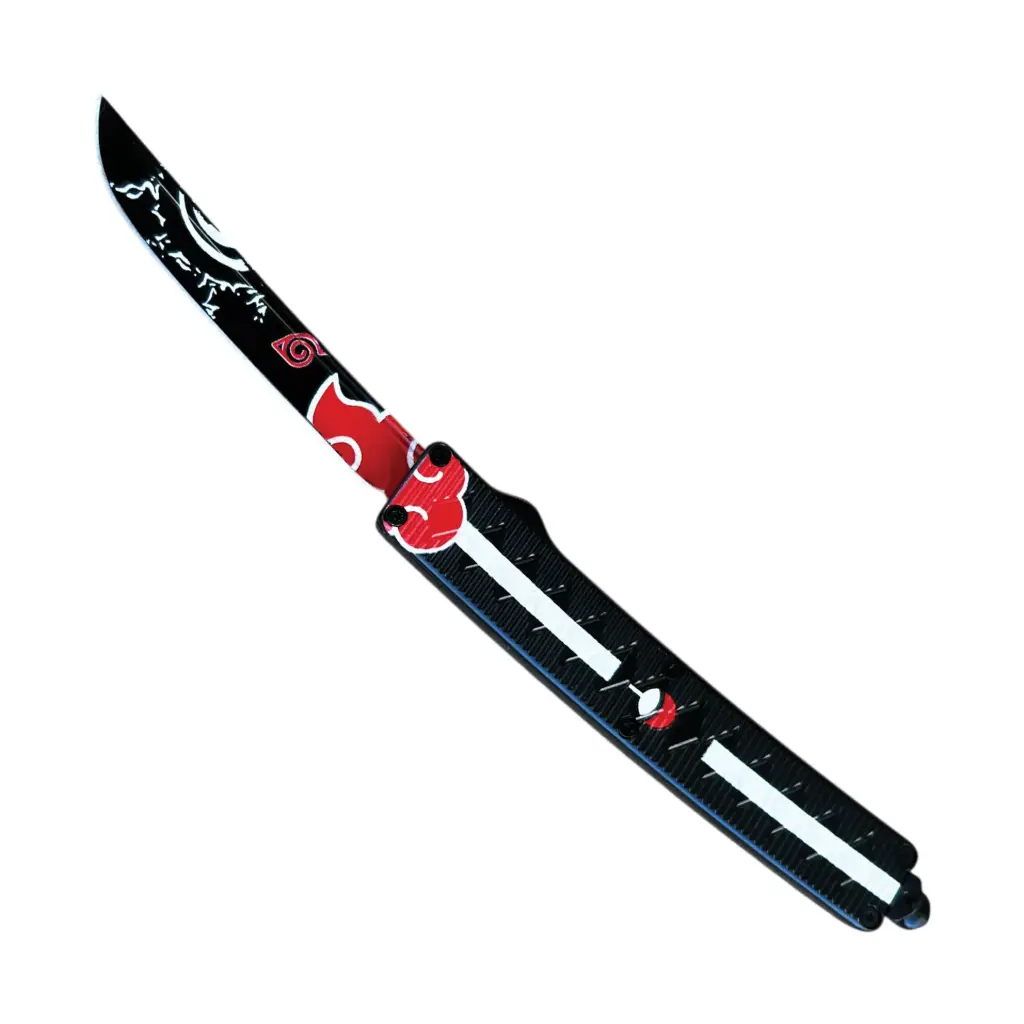 Shinobi Signal Double-Action OTF Knife - Black/Red/White