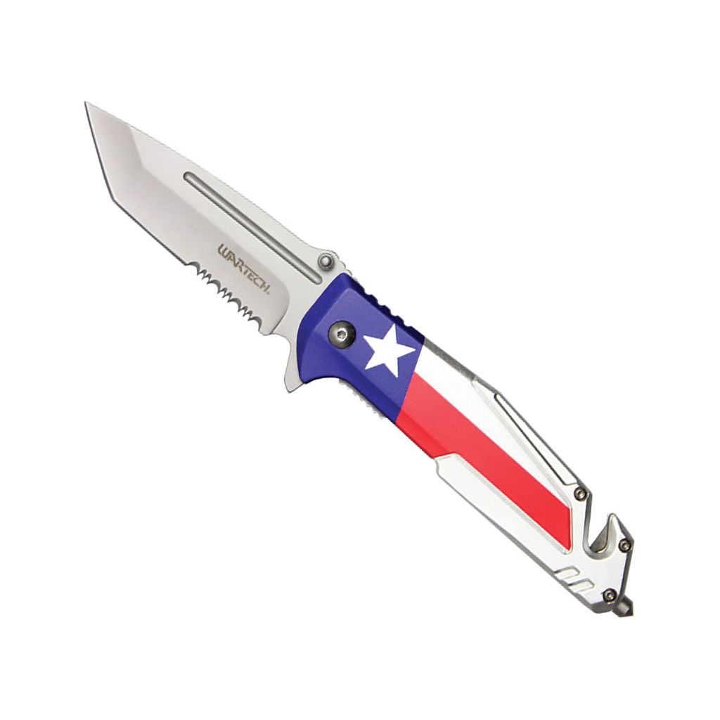 Lone Star Rescue Quick-Deploy Assisted Tactical Knife - Texas Flag
