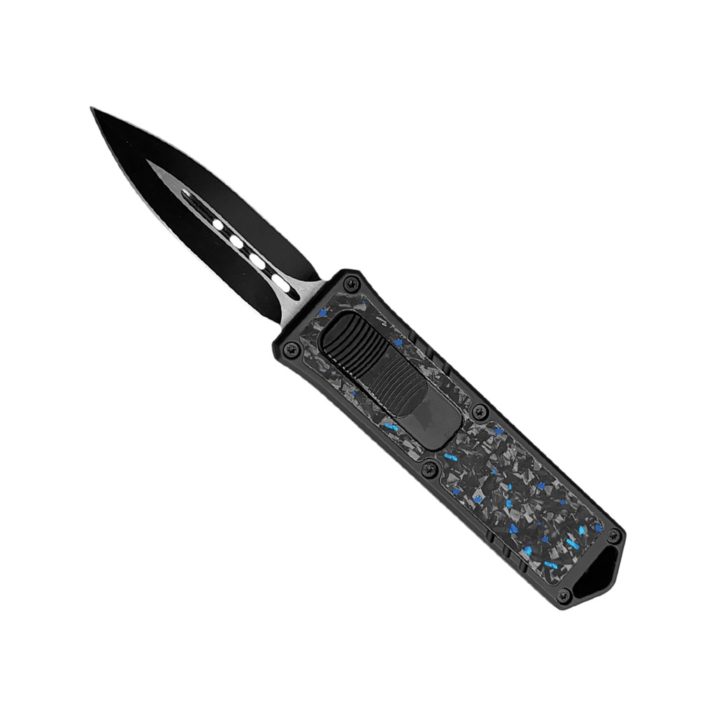 Blue Forge Compact OTF Knife - Carbon Fiber