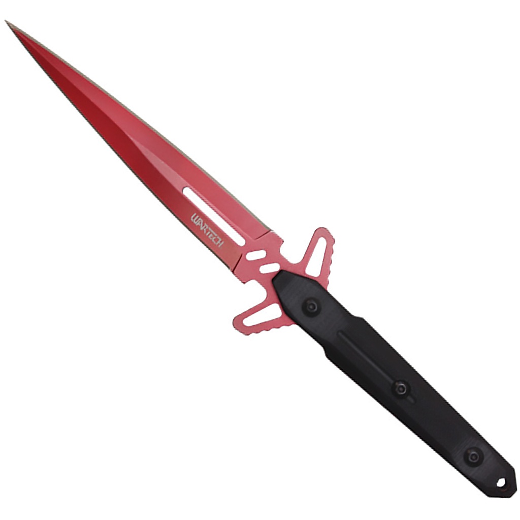 Shadowstrike Crimson Dagger Fixed Blade Knife - Red Blade