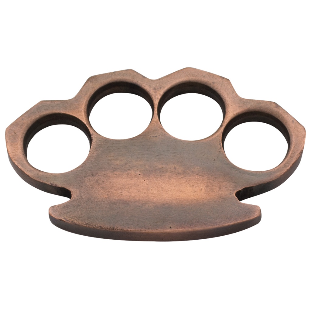 Monolith Solid-Core Brass Knuckles - Matte Black Steel