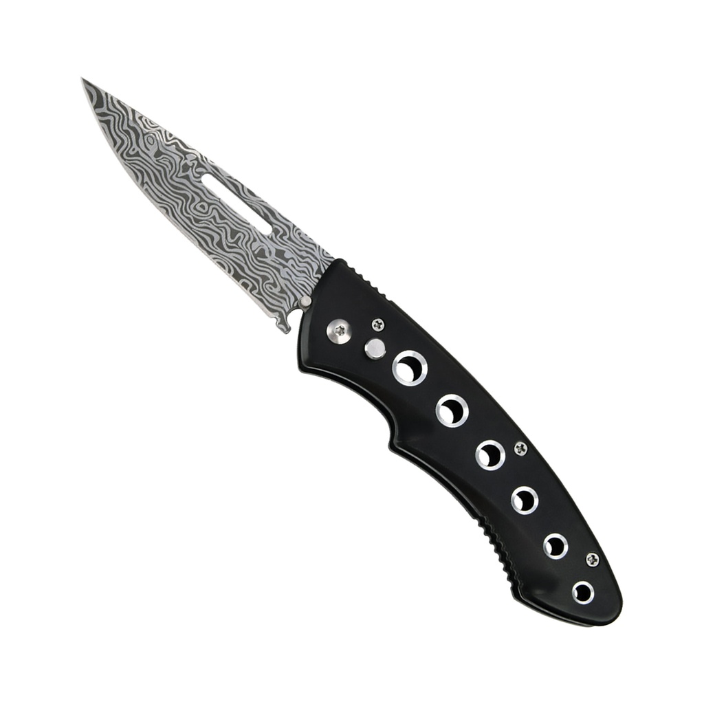 Shadow Weave Fast-Action Automatic Knife - Black Aluminum