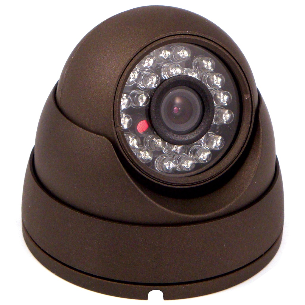 Quiet Watch Night-Vision Dome Security Camera - Grey