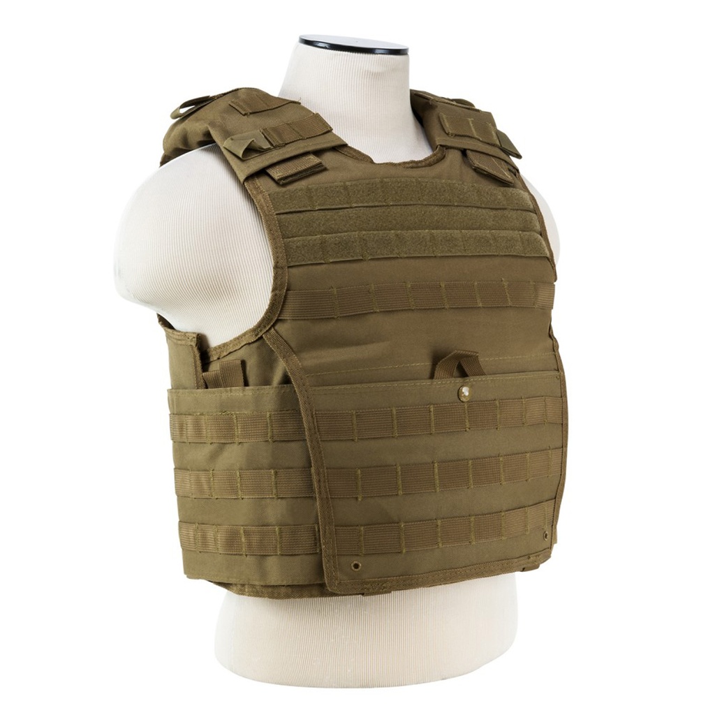 Mission-Ready Modular Plate Carrier Vest - Tan