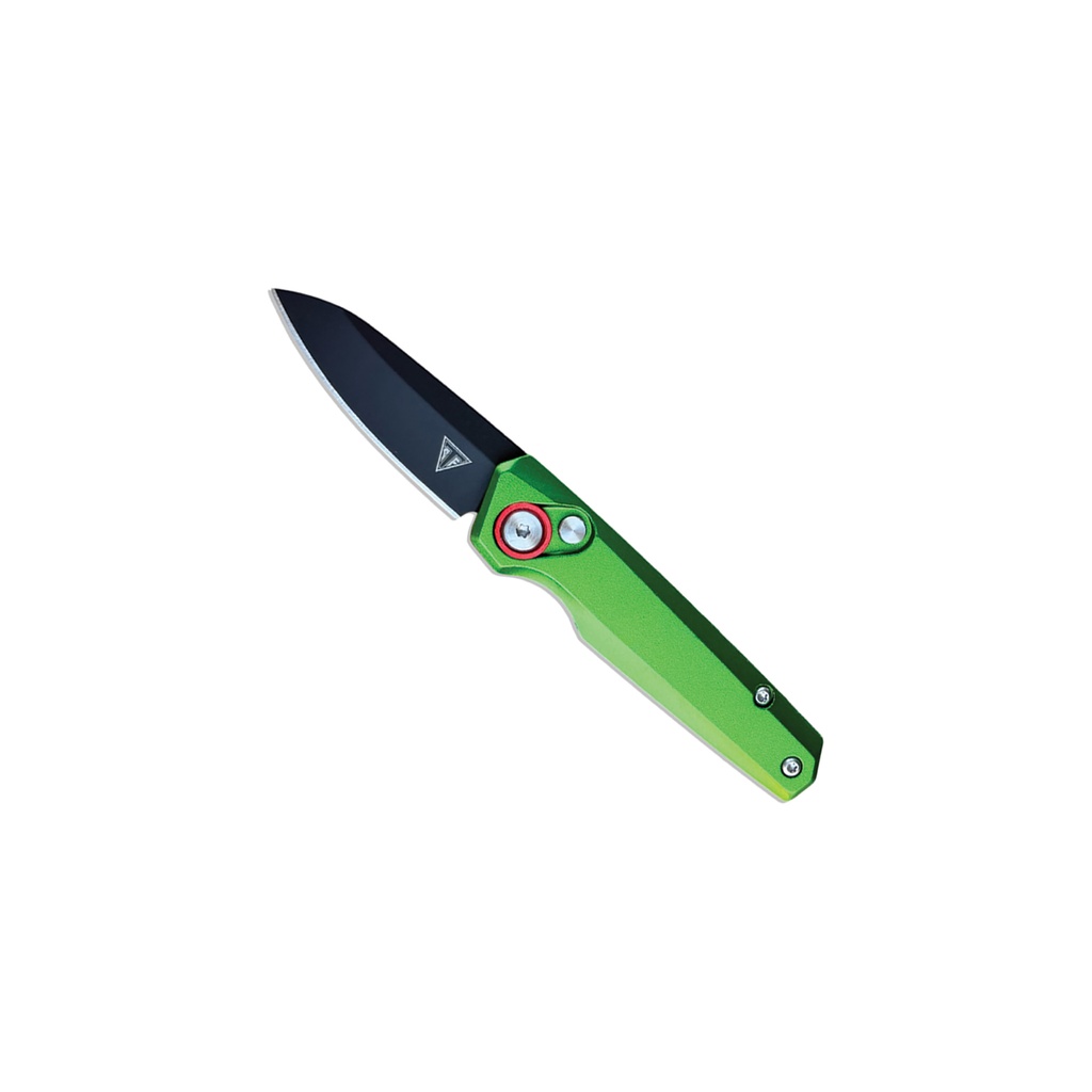 Signal Snap Modern Automatic Knife - Green Aluminum