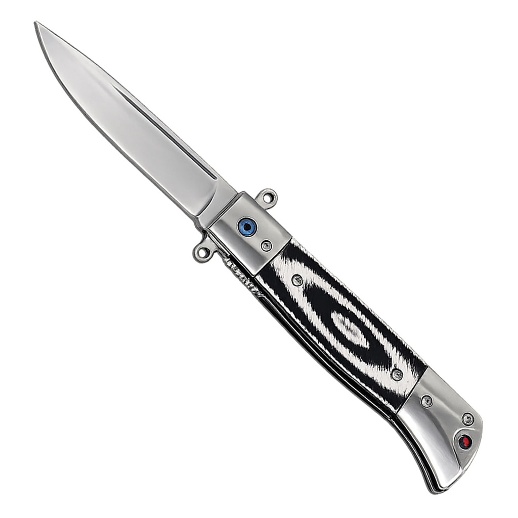 Midnight Stiletto Ball-Bearing Pocket Knife - Black G10