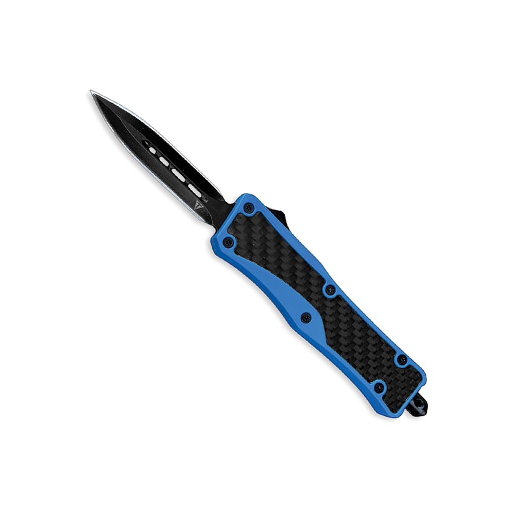 Carbon Surge Double-Action OTF Knife - Blue Carbon Fiber