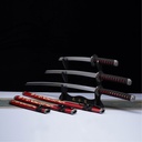 Crimson Dragon Vigil Samurai Sword Set - Red Display