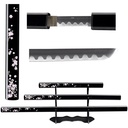 Sakura Trinity Display Samurai Sword Set - Black Blossom