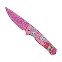 Heartline Labubu Collector Assisted Opening Knife - Pink Graphic Steel