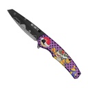 King of the Castle Villain Assisted Opening Knife - Purple Checkered