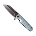 Redline Deployment Spring Assisted Knife - Silver Aluminum