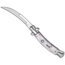Raptor Talon Hawkbill Italian Stiletto Switchblade - White