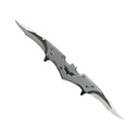 Batwing Dual-Edge QuickDeploy Assisted Knife - Gray Aluminum