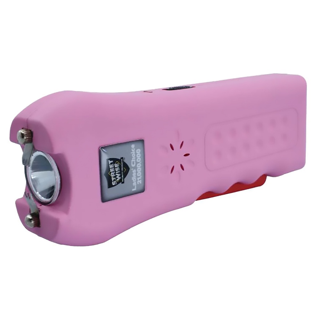 SirenGuard Squeeze-Ready Stun Gun with Alarm - Pink