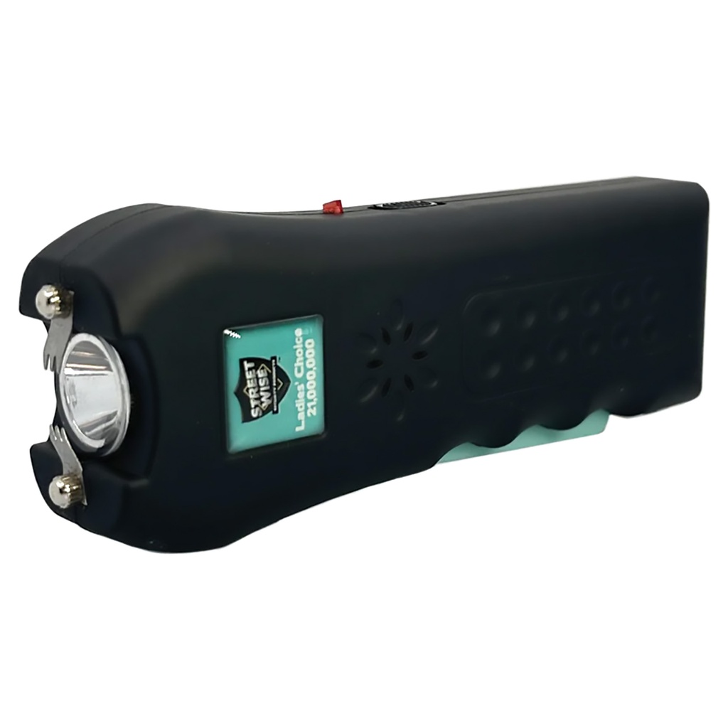 Siren Shield Squeeze-Ready Stun Gun with Alarm - Teal