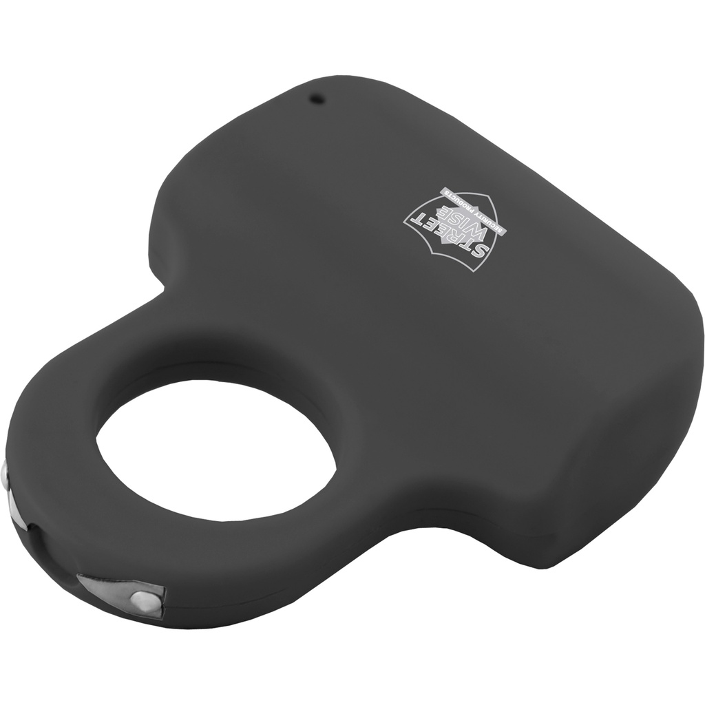 Shadow Anchor Squeeze-Ready Ring Stun Gun - Midnight Black