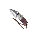 Heritage Glimmer Damascus-Pattern Pocket Knife - Wood