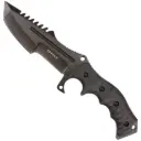 Night Patrol Full-Tang Tactical Fixed Blade Knife - Black